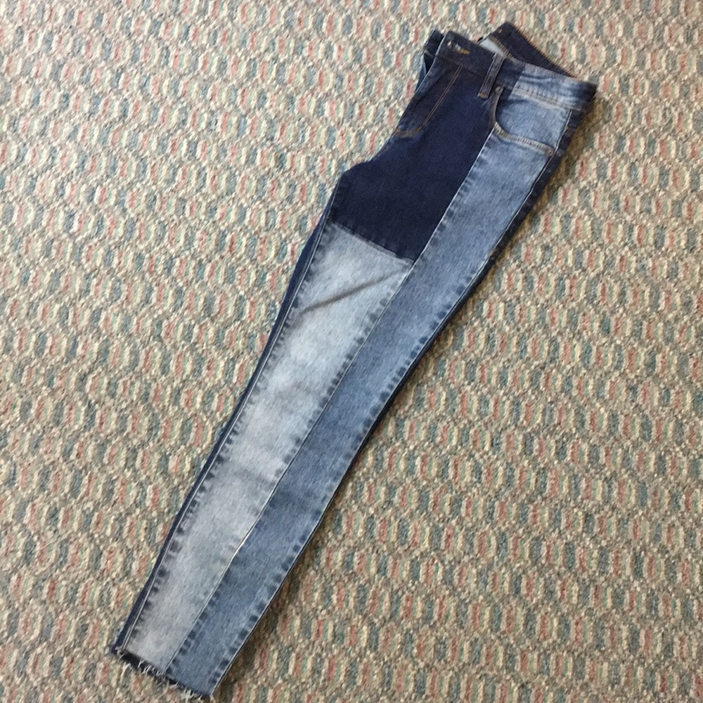 STS Blue High Waisted Skinny Jeans with Raw Hem - Picture 2 of 5